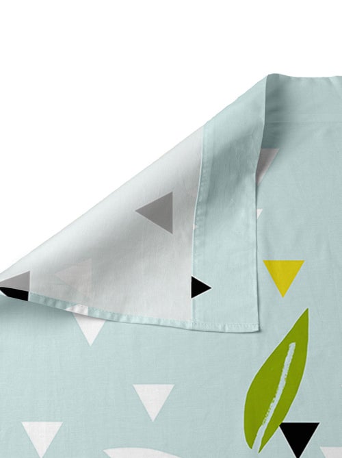 Parure de lit 2 pièces Panda garden blue Lit Bébé "Happyfriday" - Kiabi