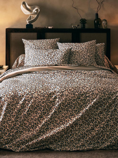 Parure de lit 2 pièces percale de coton léopard housse + taie - Kiabi Parure de lit 2 pièces percale de coton léopard housse + taie - Kiabi