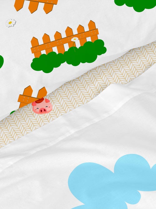 Parure de lit 2 pièces Piggys "Happyfriday" - Kiabi