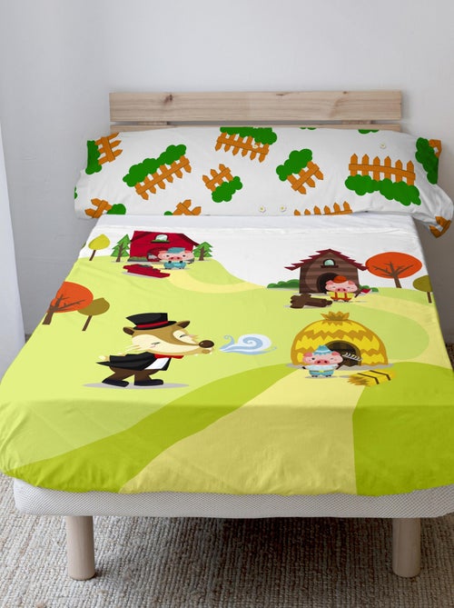 Parure de lit 2 pièces Piggys "Happyfriday" - Kiabi