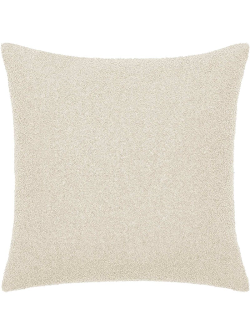 Parure de lit 2 pièces pilou revers carreaux housse + taie Beige grès - Kiabi