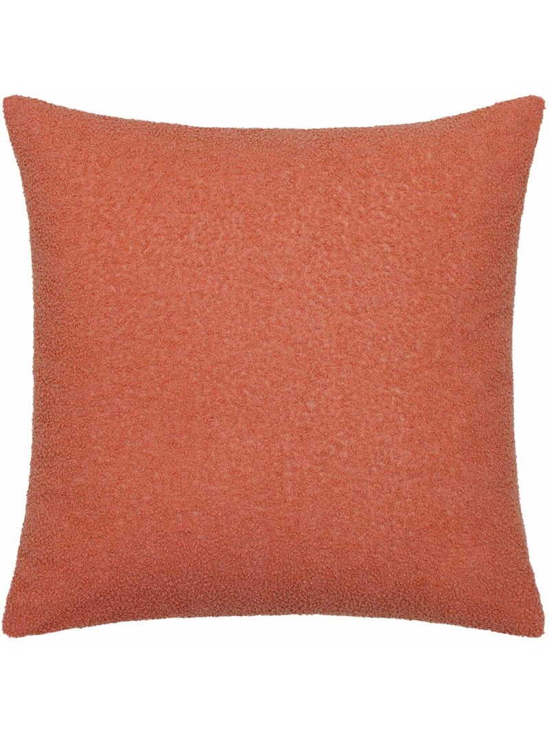Parure de lit 2 pièces pilou revers carreaux housse + taie Orange - Kiabi