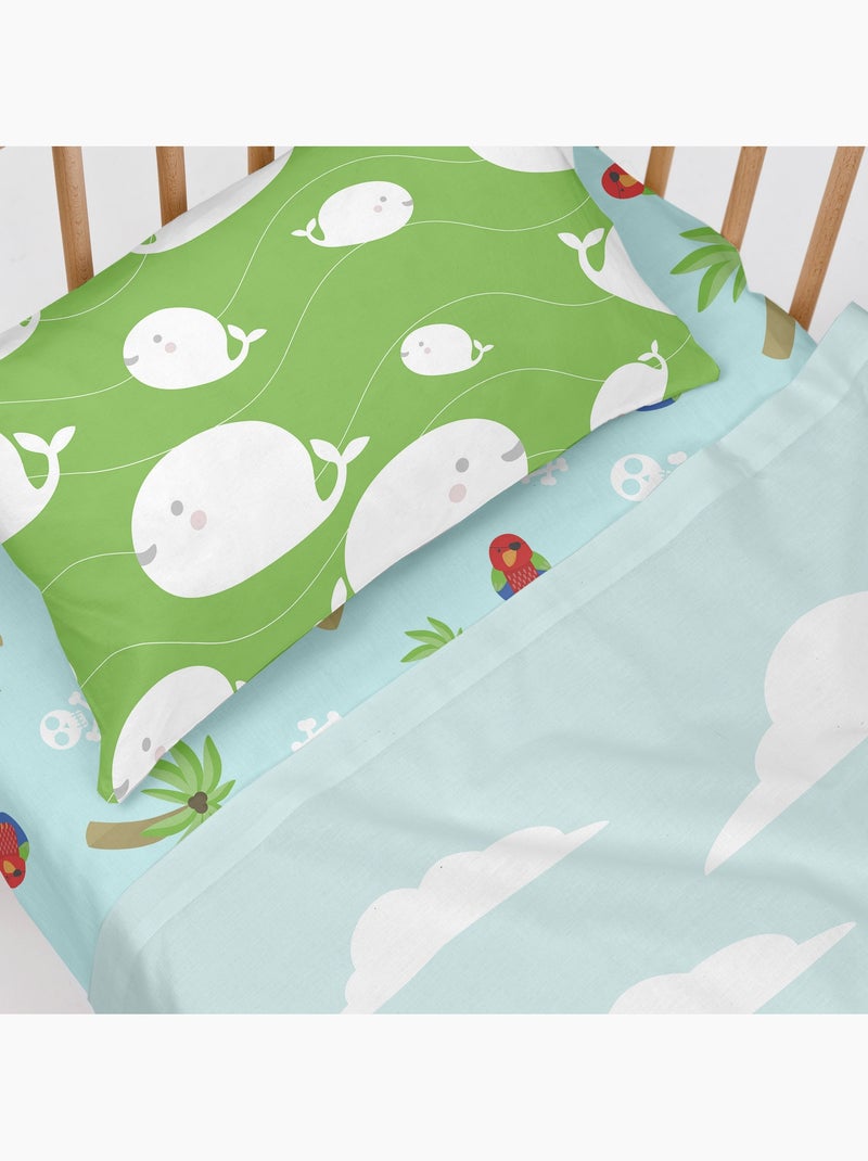 Parure de lit 2 pièces Pirata Lit Bébé "Happyfriday" Multicolore - Kiabi