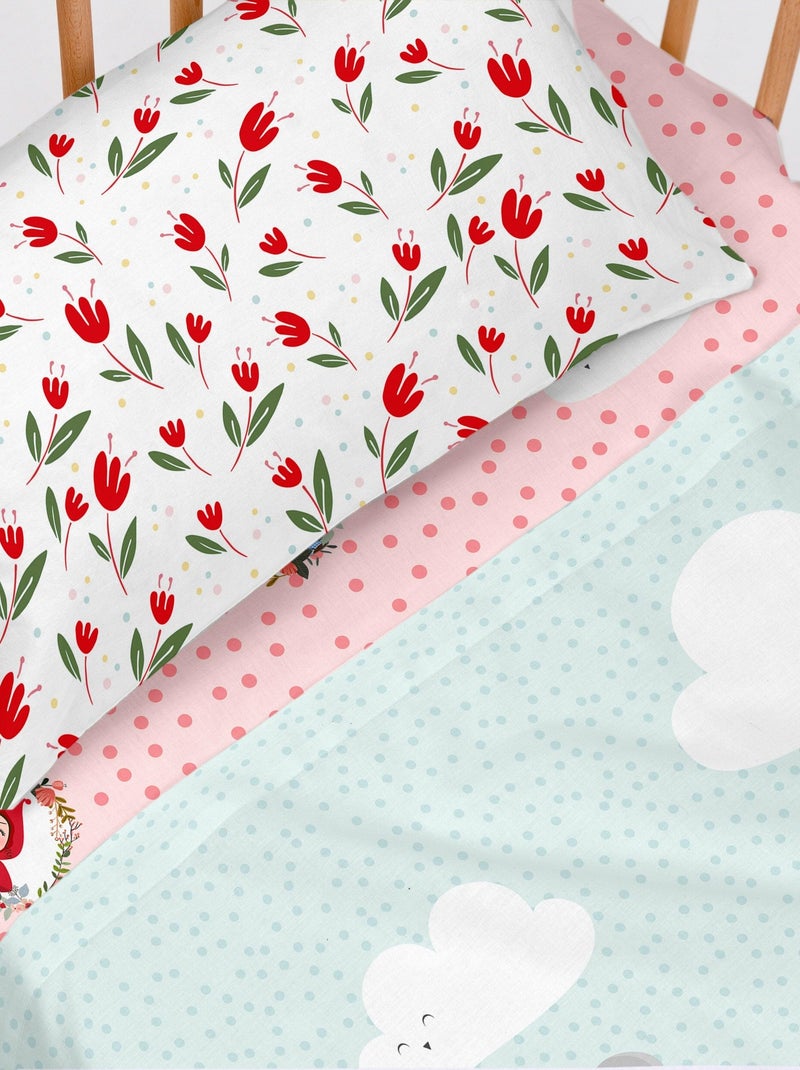Parure de lit 2 pièces Red riding hood Lit Bébé "Happyfriday" Multicolore - Kiabi