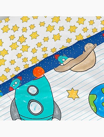Parure de lit 2 pièces Space rocket "Happyfriday