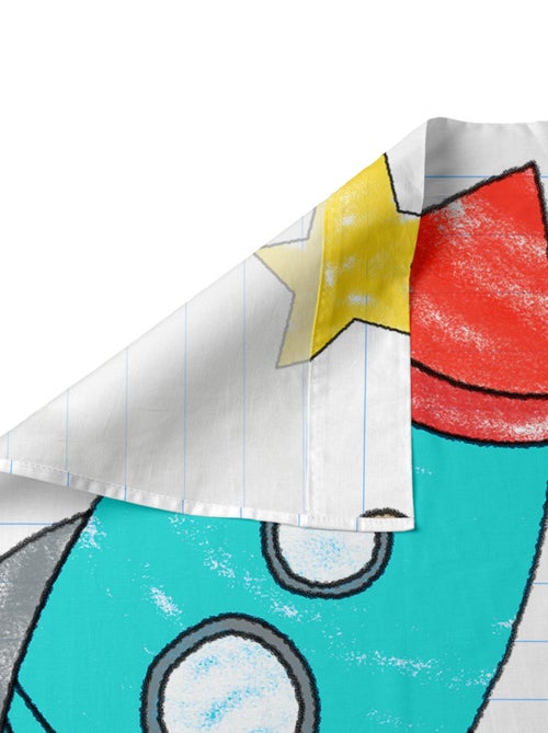 Parure de lit 2 pièces Space rocket "Happyfriday" - Kiabi