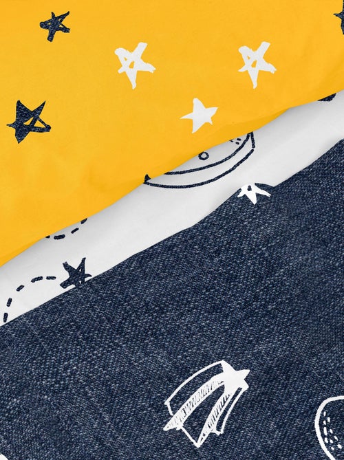 Parure de lit 2 pièces Starspace "Happyfriday" - Kiabi