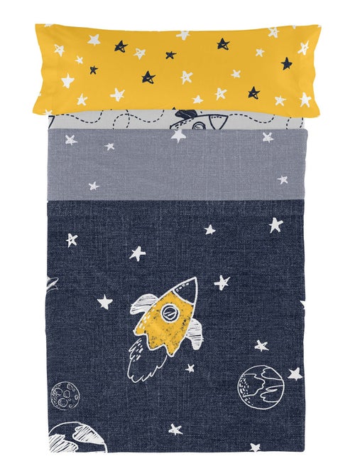 Parure de lit 2 pièces Starspace "Happyfriday" - Kiabi