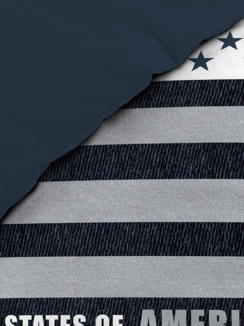 Parure de lit 2 Pièces United States of America Bleu - Kiabi