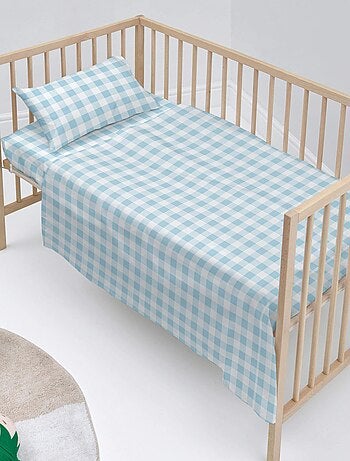 Parure de lit 2 pièces Vichy Berceau "Happyfriday