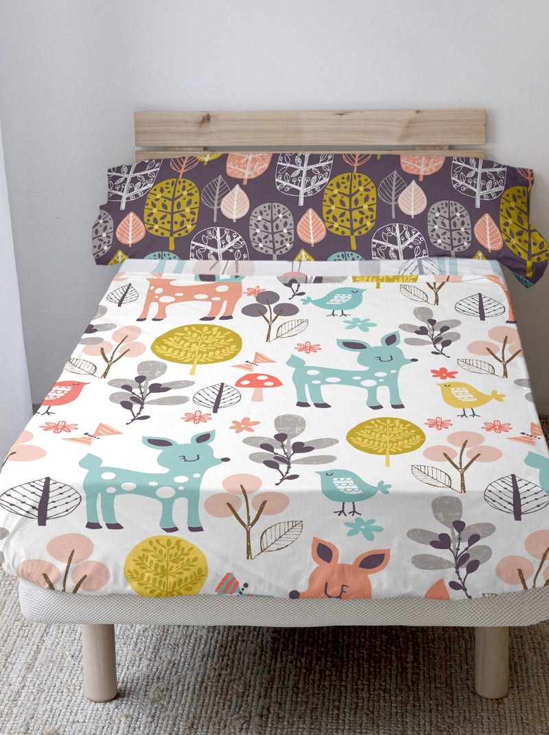 Parure de lit 2 pièces Woodland "Happyfriday" Multicolore - Kiabi