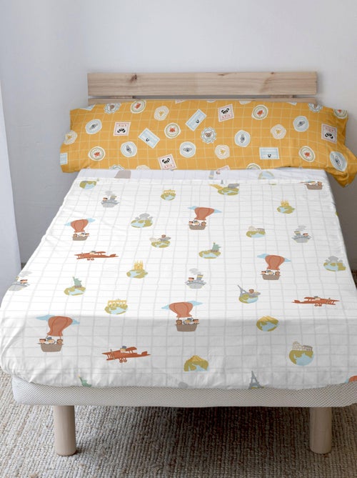 Parure de lit 2 pièces World trip "Happyfriday" - Kiabi