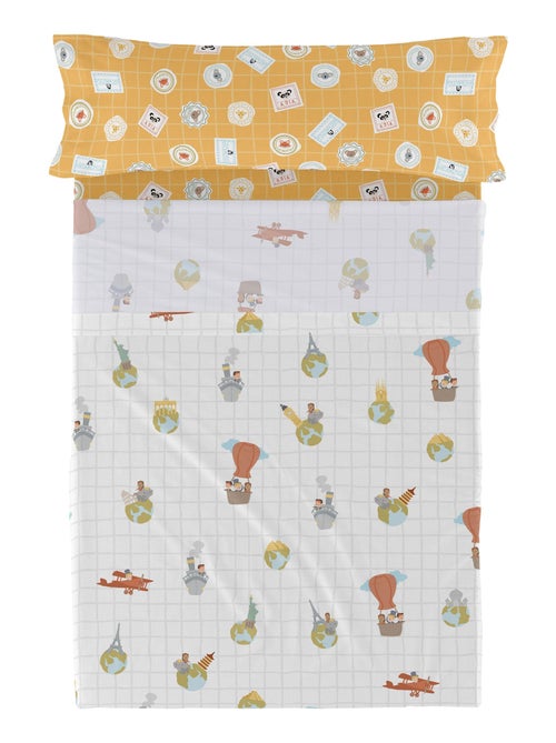 Parure de lit 2 pièces World trip "Happyfriday" - Kiabi