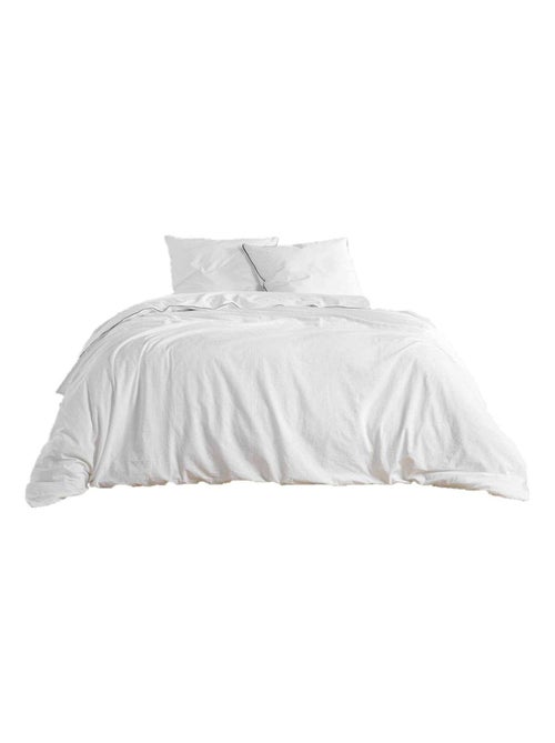 Parure de lit 2 places 100% coton grande taille GRANA - Kiabi Parure de lit 2 places 100% coton grande taille GRANA - Kiabi