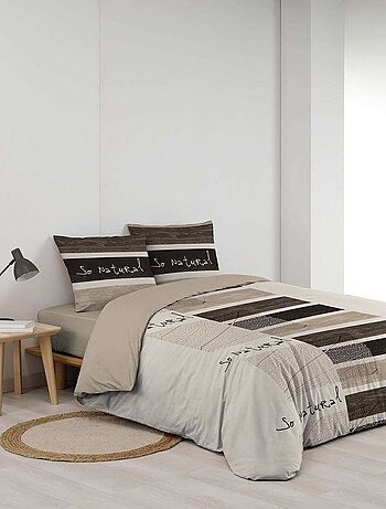 Parure de lit 2 places 100% coton MANALA