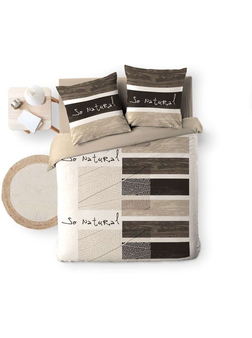 Parure de lit 2 places 100% coton MANALA - Kiabi