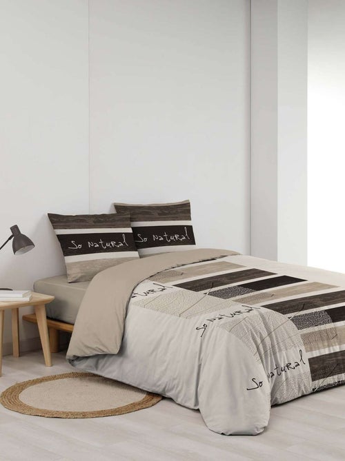 Parure de lit 2 places 100% coton MANALA - Kiabi