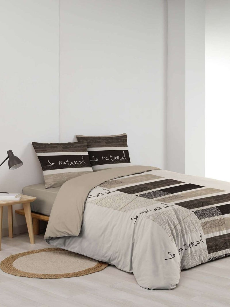 Parure de lit 2 places 100% coton MANALA Multicolore - Kiabi
