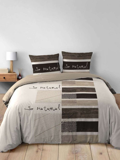 Parure de lit 2 places 100% coton MANALA - Kiabi