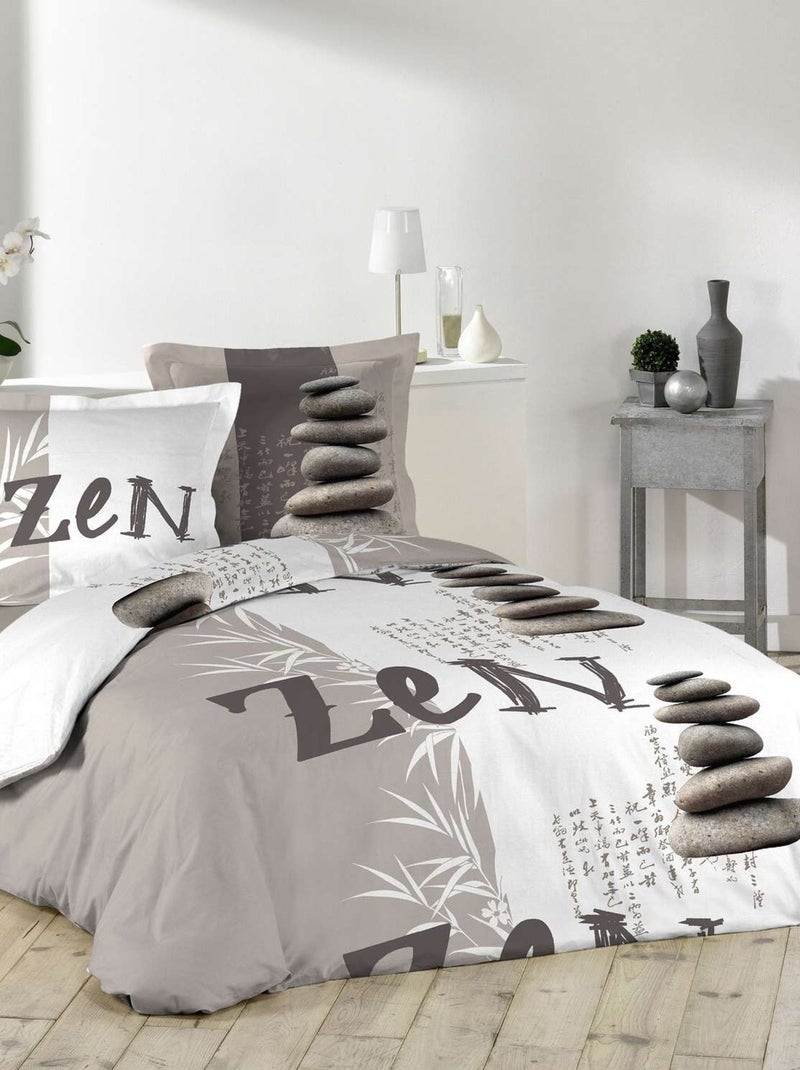 Parure de lit 2 places 100% coton NOMA Multicolore - Kiabi
