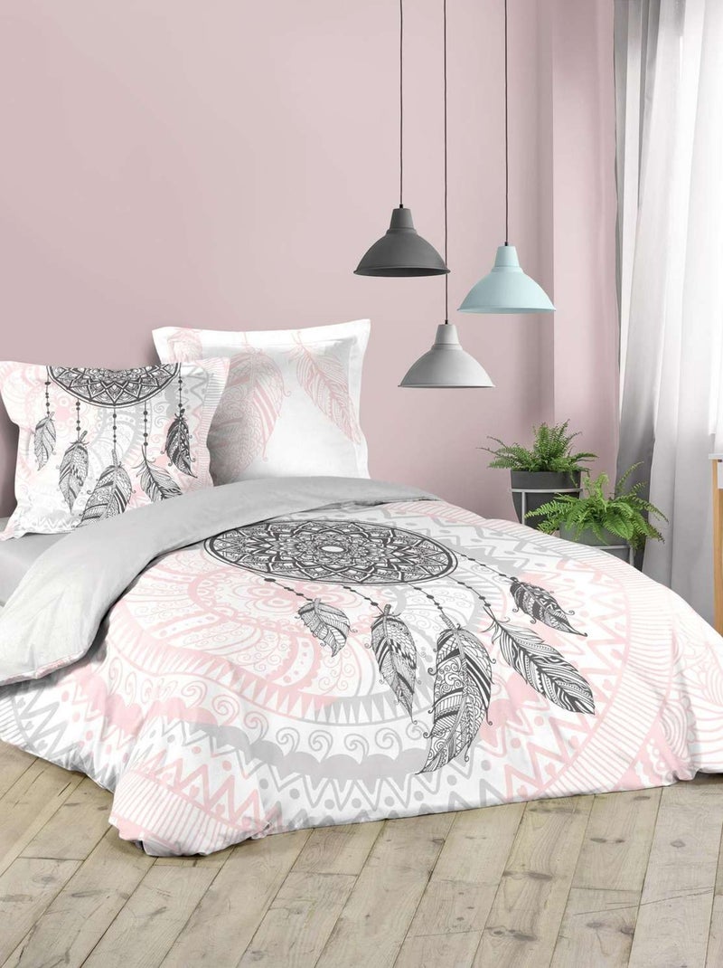 Parure de lit 2 places 100% coton PERRY Multicolore - Kiabi