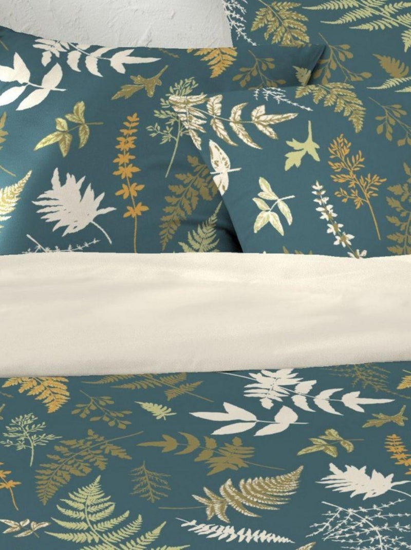 Parure de lit 2 places coton à motifs 220x240 cm Vert - Kiabi