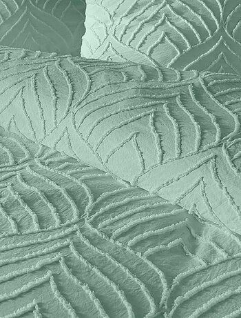 Parure de lit 2 places effet tufté HELTIE