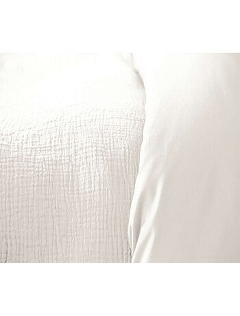 Parure de lit 2 places en double gaze de coton grande taille