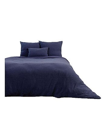 Parure de lit 2 places en double gaze de coton grande taille