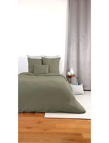 Parure de lit 2 places en double gaze de coton grande taille
