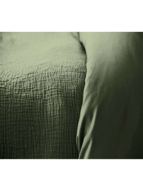 Parure de lit 2 places en double gaze de coton grande taille - Kiabi