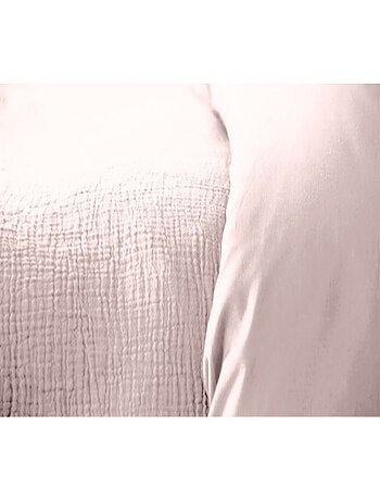 Parure de lit 2 places en double gaze de coton grande taille
