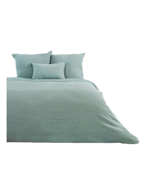 Parure de lit 2 places en double gaze de coton grande taille - Kiabi