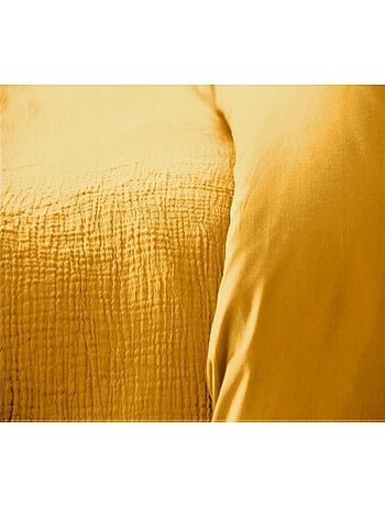 Parure de lit 2 places en double gaze de coton