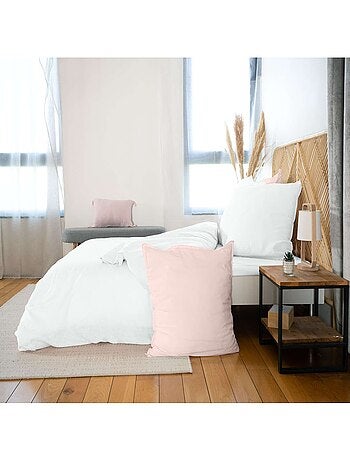 Parure de lit 2 places en lin et coton grande taille