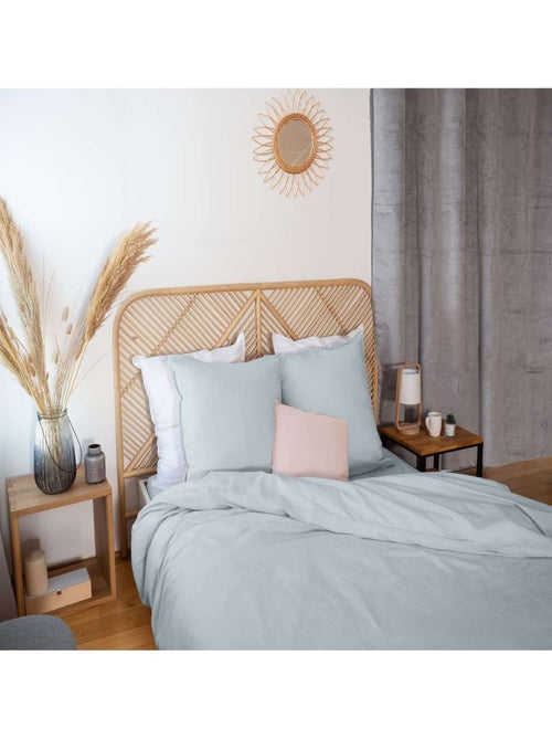 Parure de lit 2 places en lin et coton - Kiabi