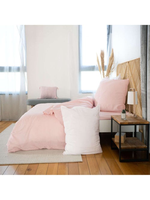 Parure de lit 2 places en lin et coton - Kiabi