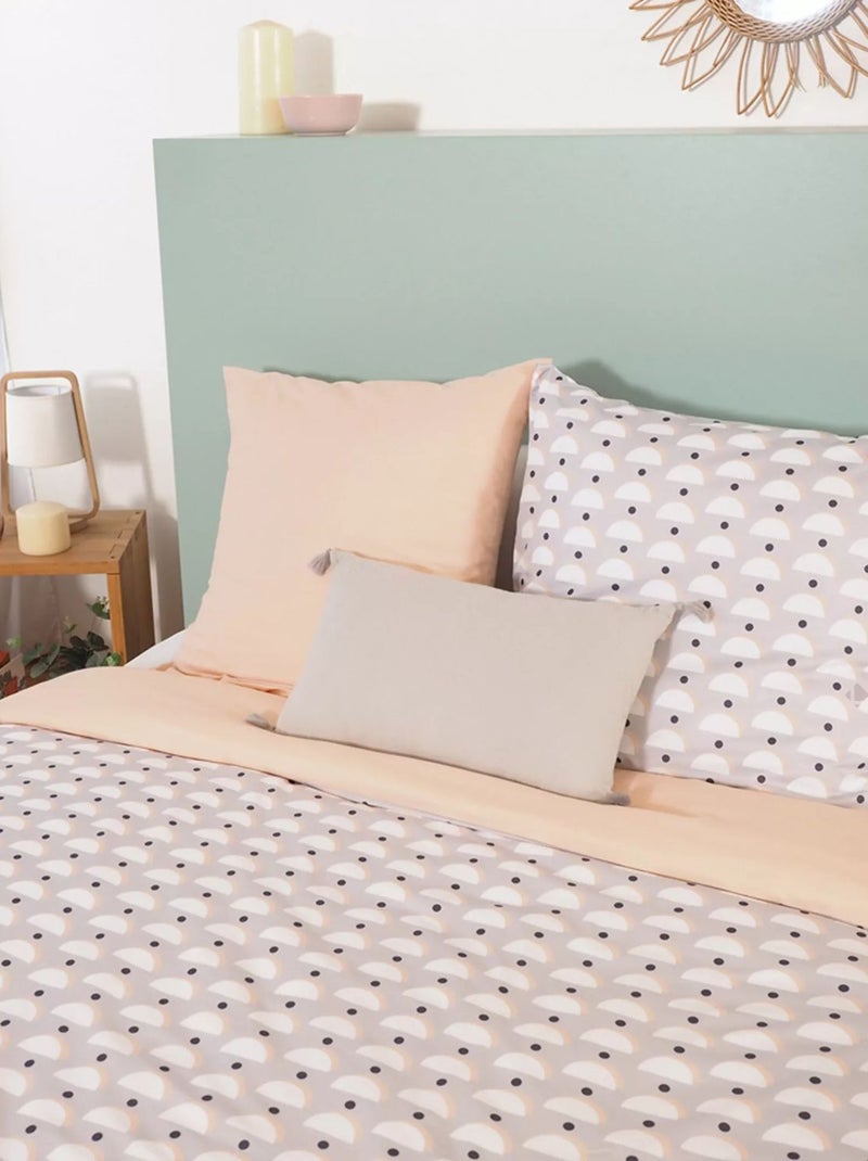 Parure de lit 2 places en microfibre ALISO Gris - Kiabi