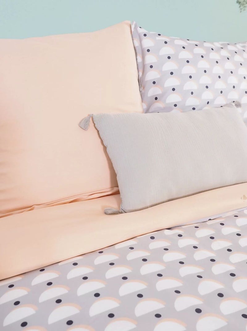 Parure de lit 2 places en microfibre ALISO Gris - Kiabi