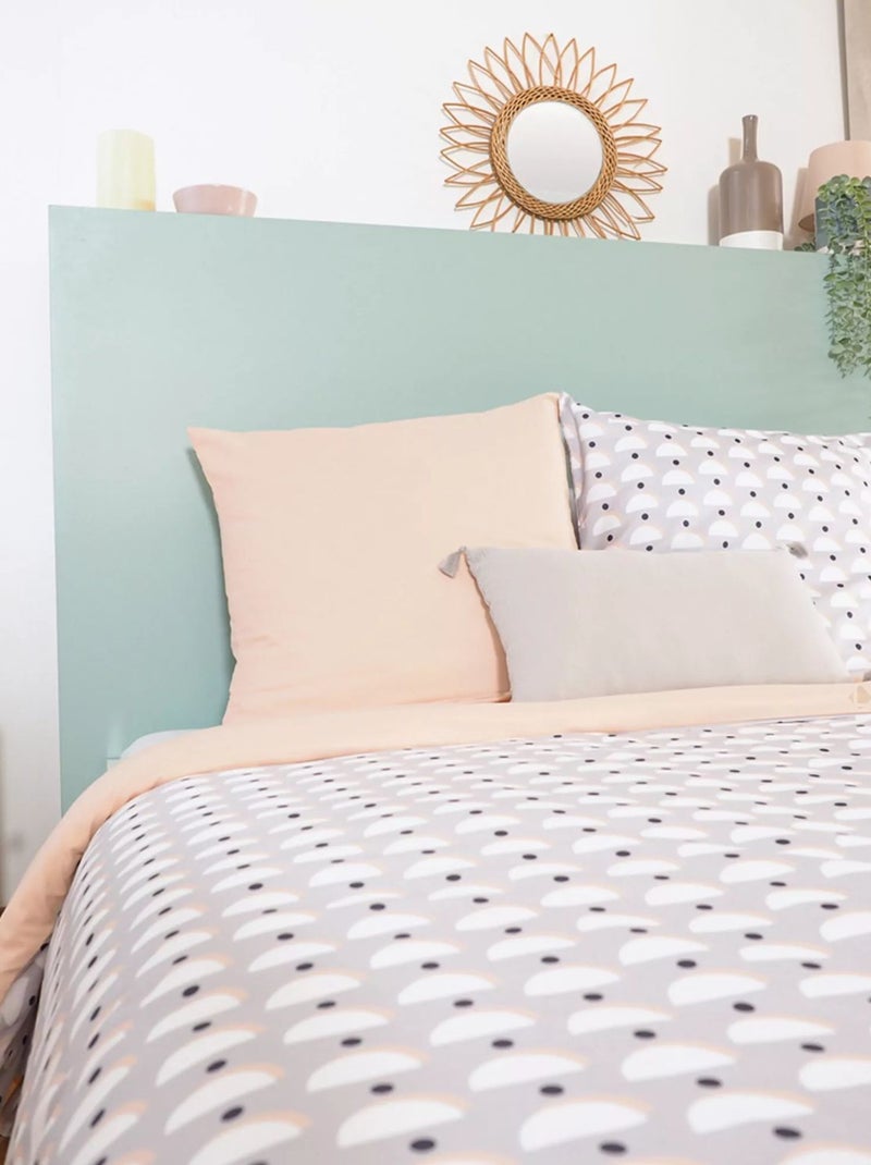 Parure de lit 2 places en microfibre ALISO Gris - Kiabi