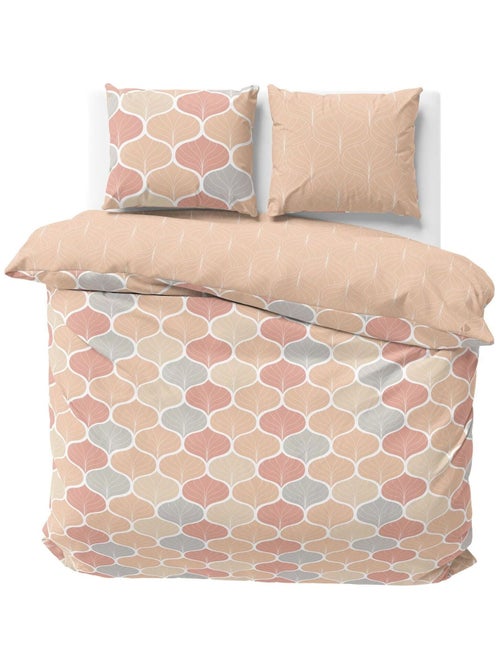 Parure de lit 2 places en microfibre motif nid d'abeille ALAMEDA - Kiabi