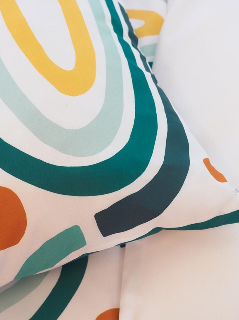 Parure de lit 2 places en microfibre motifs arches ALHAMBRA Multicolore - Kiabi