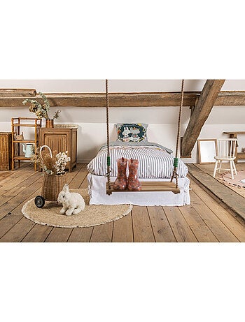 Parure de Lit + 2 Taies d'Oreiller – coton 57 fils Jardinage