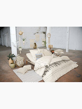 Parure de lit + 2 taies d’oreiller – Coton 57 fils – Motif Berbère