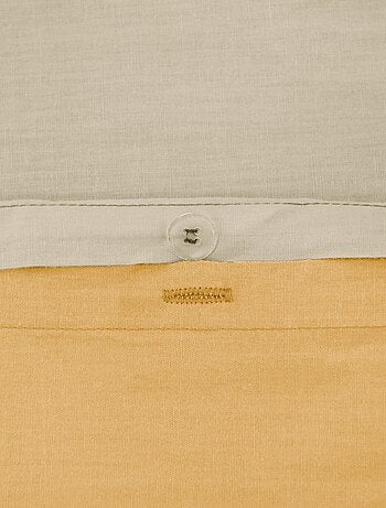 Parure de lit + 2 taies d'oreiller en coton uni 240x220 - 260x240