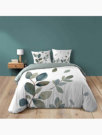 Parure de lit 240 x 220 cm 100% coton 42 fils joyce + drap housse