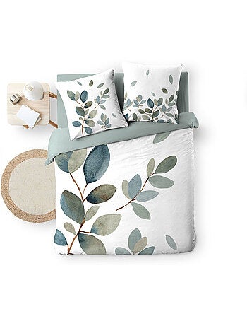 Parure de lit 240 x 220 cm 100% coton 42 fils joyce + drap housse