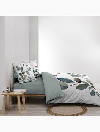 Parure de lit 240 x 220 cm 100% coton 42 fils joyce + drap housse