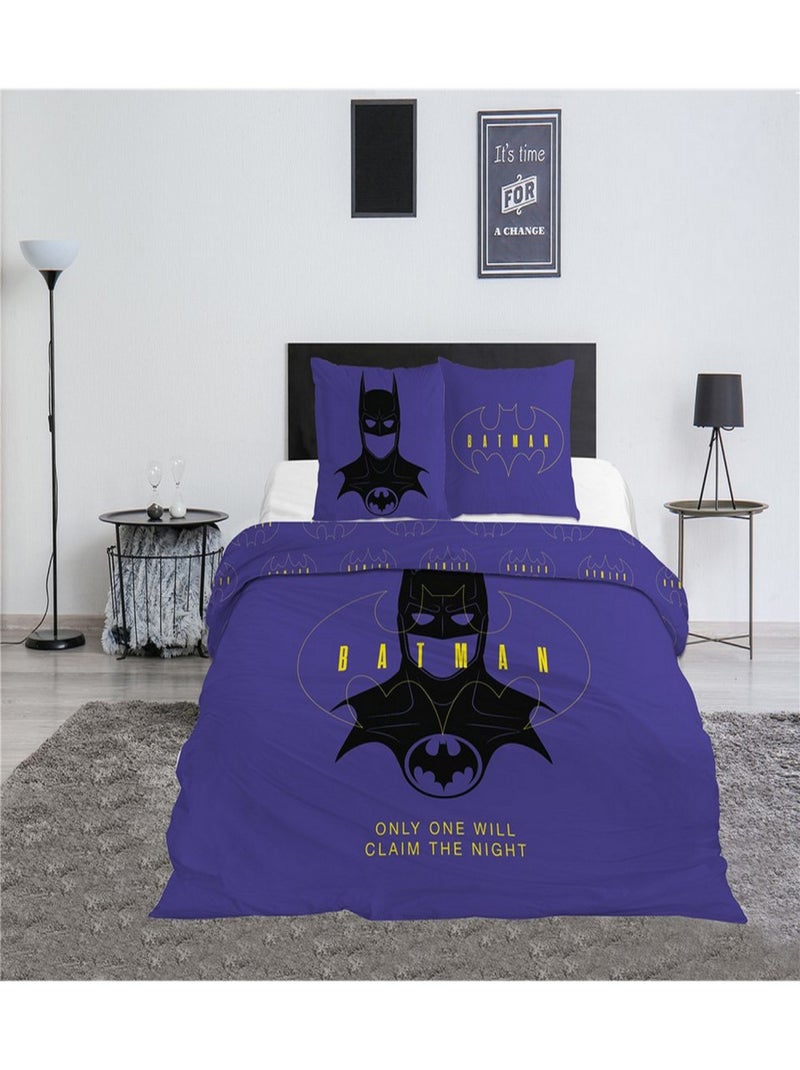 Parure de lit  240x220 cm Batman Bleu - Kiabi
