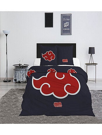 Parure de lit 240x220 cm Naruto symbole Akatsuki
